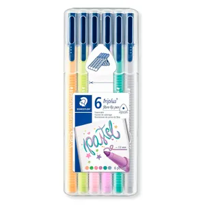 Resaltadores Pastel Staedtler Triplus Fibre Tip Punta 1mm 6 Colores